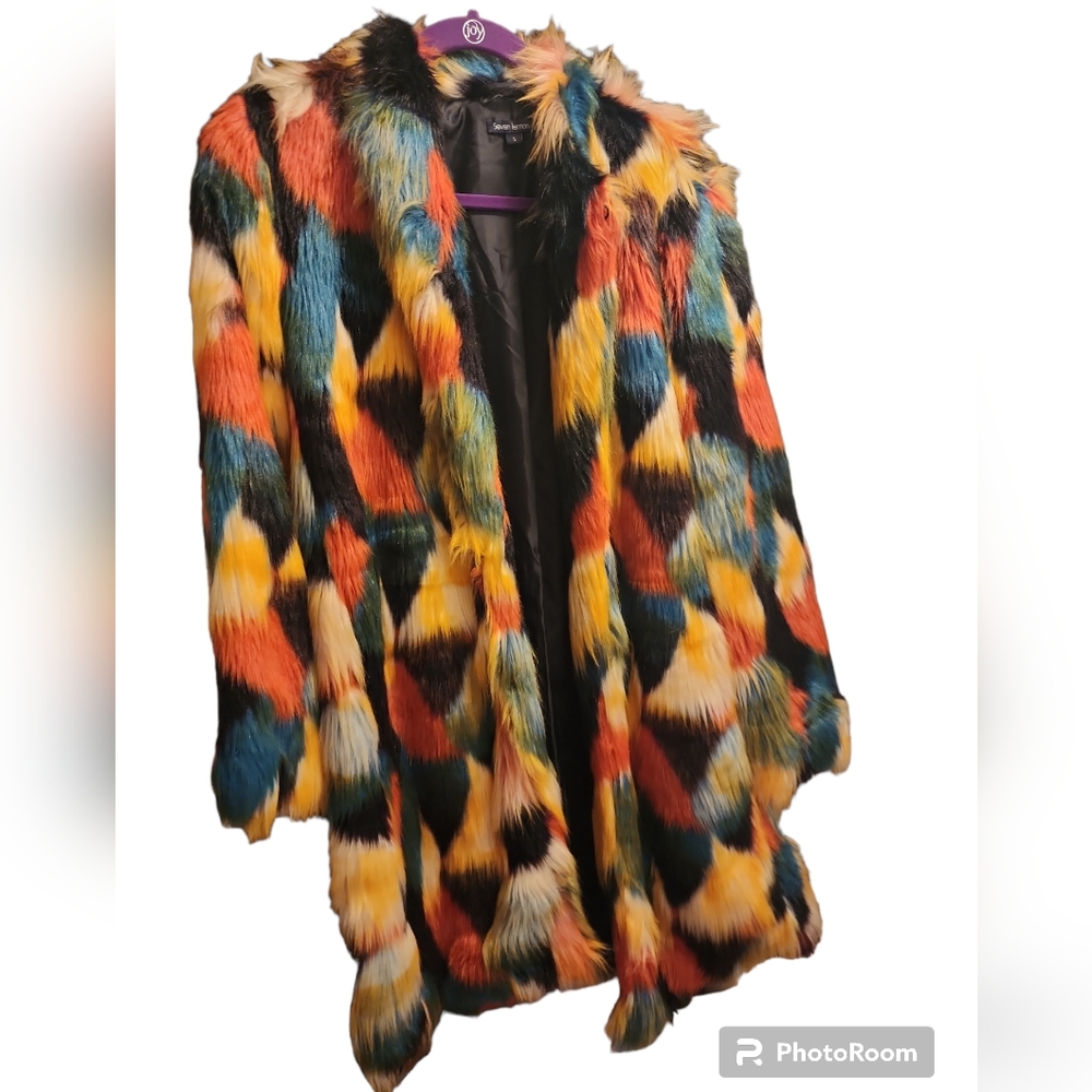 Faux fur coat
